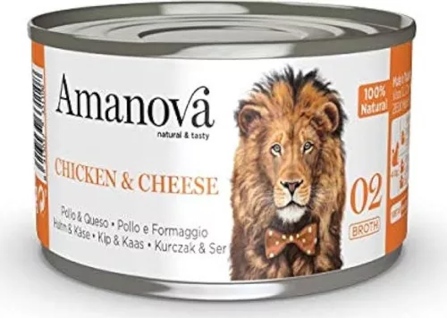 AmaNova Cat P02 Canned Chicken & Cheese Broth 70 g