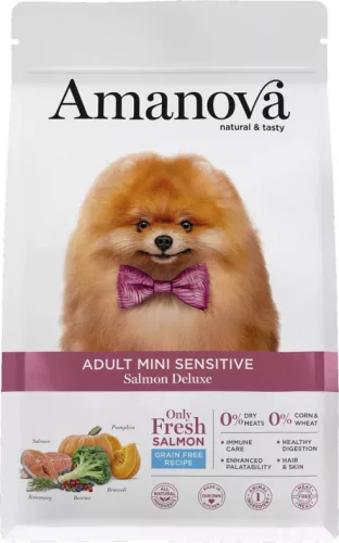 AmaNova Dog Mini Adult Sensitive Salmon Deluxe 2 kg