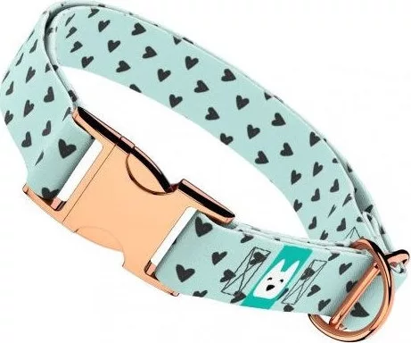 April&June Szivecskés nyakörv kék