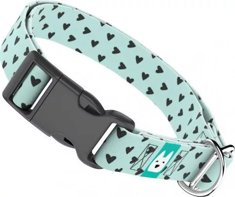 April&June Szivecskés nyakörv kék