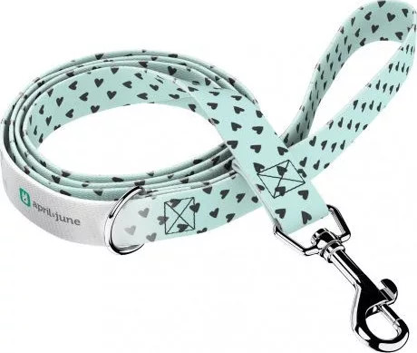 April&June Szivecskés póráz kék