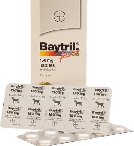 Baytril 150 mg tabletta 20 db