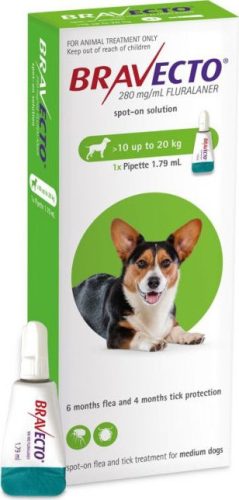 Bravecto spot-on kutya 10-20 kg 1db
