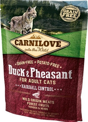 Carnilove Hairball Controll kacsa&fácán 400 g