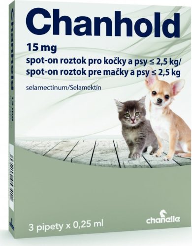 Chanhold spot-on kutya,macska 2,5 kg alatt 3 db
