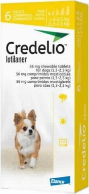Credelio rágótabletta kutya 1,3-2,5 kg 3 db