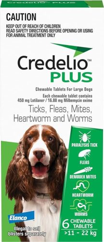 Credelio Plus  rágótabletta kutya 11-22 kg 3 db