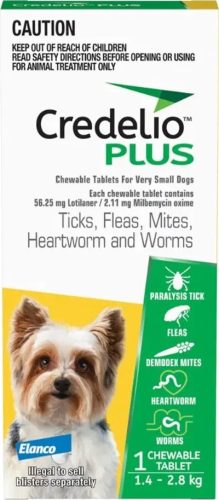 Credelio Plus rágótabletta kutya 1,4-2,8 kg 3 db