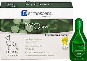 Dermoscent PYO-spot kutyáknak 1-10 kg 4 db
