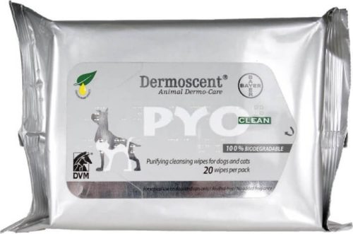 Dermoscent PYOClean törlőkendő 20 db