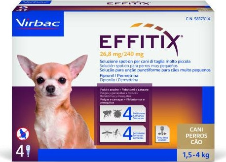 Effitix spot-on kutya 1,5-4 kg 4 db