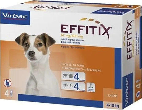 Effitix spot-on kutya 4-10 kg 4 db