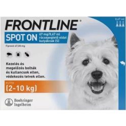 Frontline spot-on kutyáknak S 2-10 kg 3 db Frontline spot-on kutyáknak S 2-10 kg 3 db