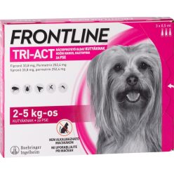 Frontline Tri-Act spot-on kutyáknak XS 2-5 kg 3 db Frontline Tri-Act spot-on kutyáknak XS 2-5 kg 3 db