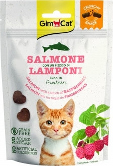 GimCat Crunchy Snack lazac&málna 50 g