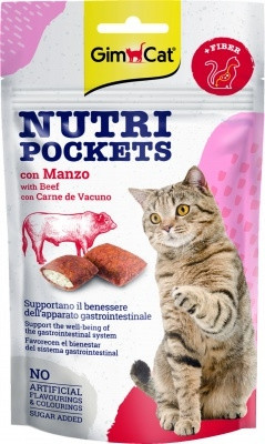 GimCat Nutri Pockets marha 60 g