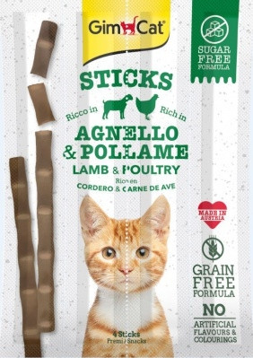 GimCat Sticks bárány&baromfi 4x20 g