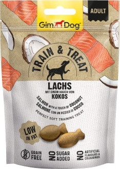 GimDog Train&Treats lazac&kókusz 125 g