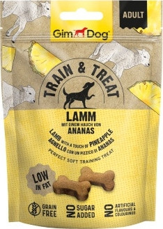 GimDog Train&Treats bárány&ananász 125 g