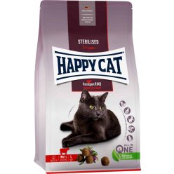 Happy Cat Sterilised marhás táp 10 kg