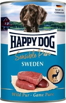 Happy Dog Sweden vadas konzerv 400 g KARTON - 6 db