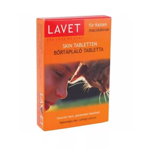 Lavet bőrtápláló vitamin macskáknak 50 db