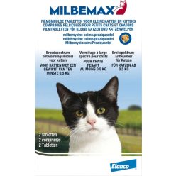 Milbemax tabletta macska 2,5 kg alatt 2 db