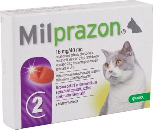 Milprazon tabletta macska 2 kg felett 2 db