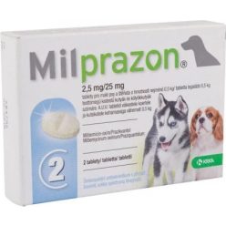 Milprazon tabletta kutya 5 kg alatt 2 db
