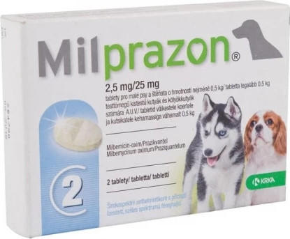 Milprazon tabletta kutya 5 kg alatt 2 db