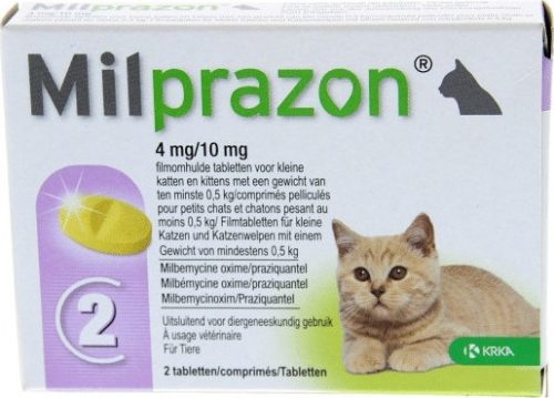 Milprazon tabletta macska 2 kg alatt 2 db