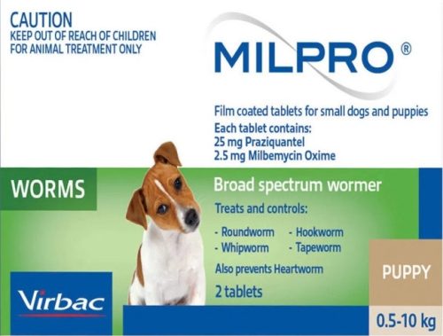 Milpro tabletta kutya 5 kg alatt 4 db