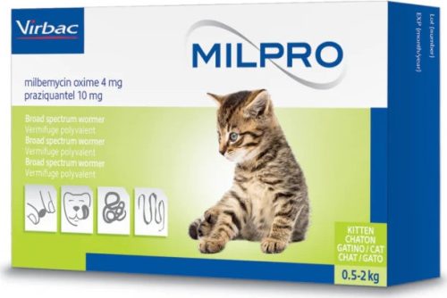 Milpro tabletta macska 2 kg alatt 4 db