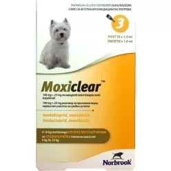 Moxiclear spot-on 4-10 kg kutya 3 db