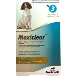 Moxiclear spot-on 10-25 kg kutya 3 db