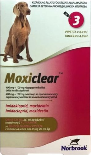 Moxiclear spot-on 25-40 kg kutya 3 db