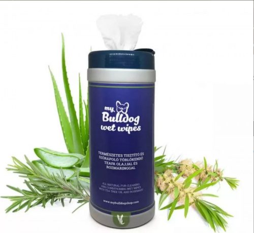 My Bulldog Wet Wipes  természetes nedves törlőkendő 75 db