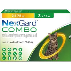 NexGard Combo spot-on macska 2,5-7,5 kg 3 db
