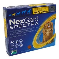 NexGard Spectra rágótabletta 3,5-7,5 kg 3 db