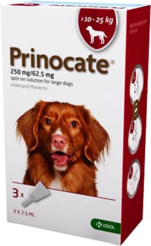Prinocate spot-on kutya 10-25 kg 3 db