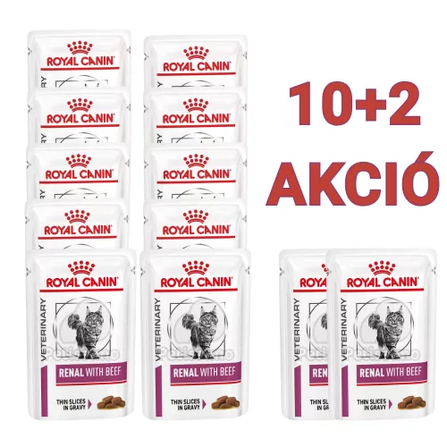 Royal Canin Renal with beef macskáknak 85 g - 10+2 INGYEN