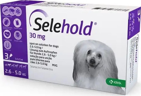 Selehold spot-on 2,5-5 kg kutya 3 db