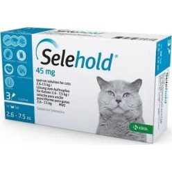 Selehold spot-on 2,5-7,5 kg macska 3 db