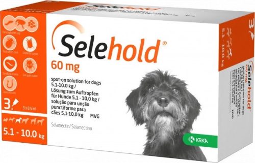 Selehold spot-on 5-10 kg kutya 3 db