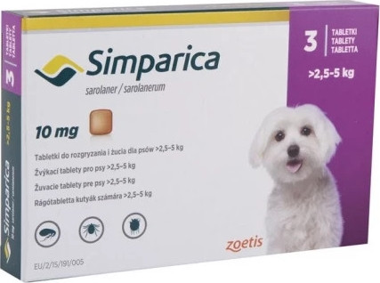 Simparica rágótabletta 2,5-5 kg 3 db