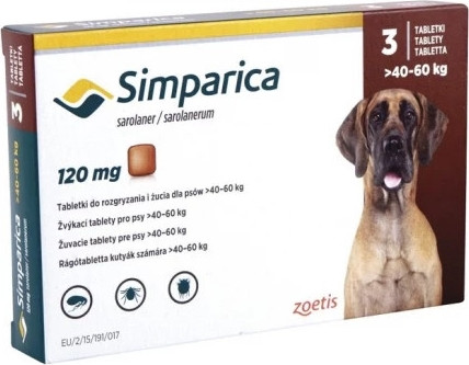 Simparica rágótabletta 40-60 kg 3 db