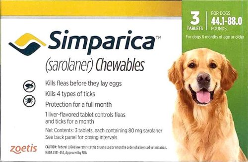 Simparica rágótabletta 20-40 kg 3 db
