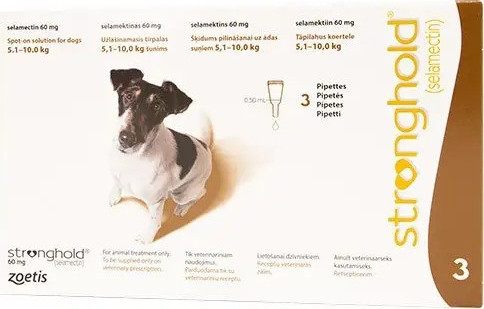 Stronghold spot-on 5-10 kg kutya 3 db