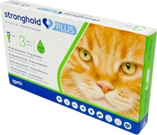 Stronghold Plus spot-on 5-10 kg macska 3 db