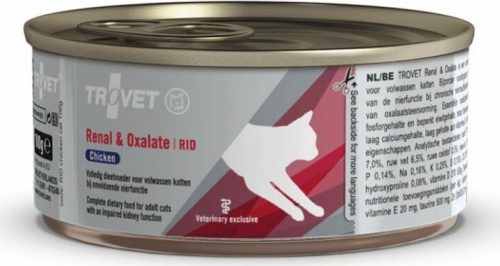 Trovet Renal + Oxalate/RID csirke macskáknak 100 g 